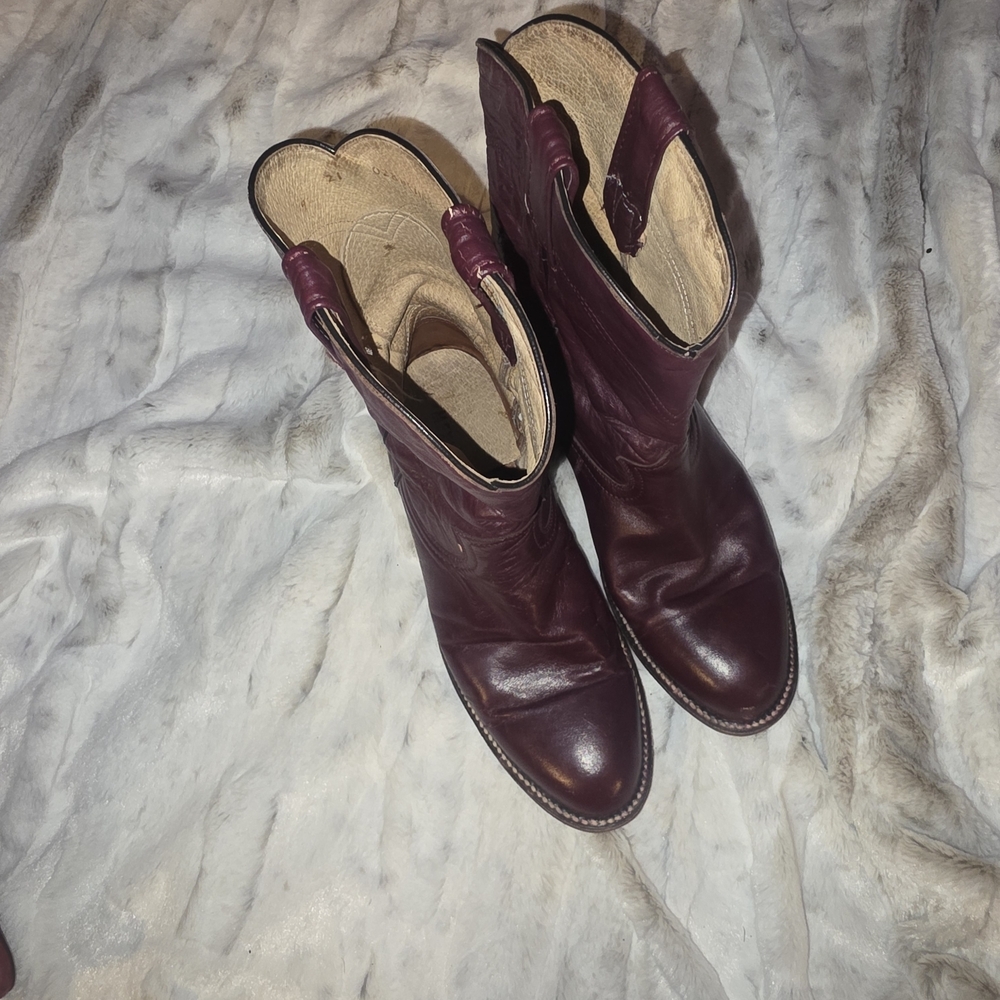 MEXICANA Rich Burgundy Cowboy Boots - Picture 3 of 8